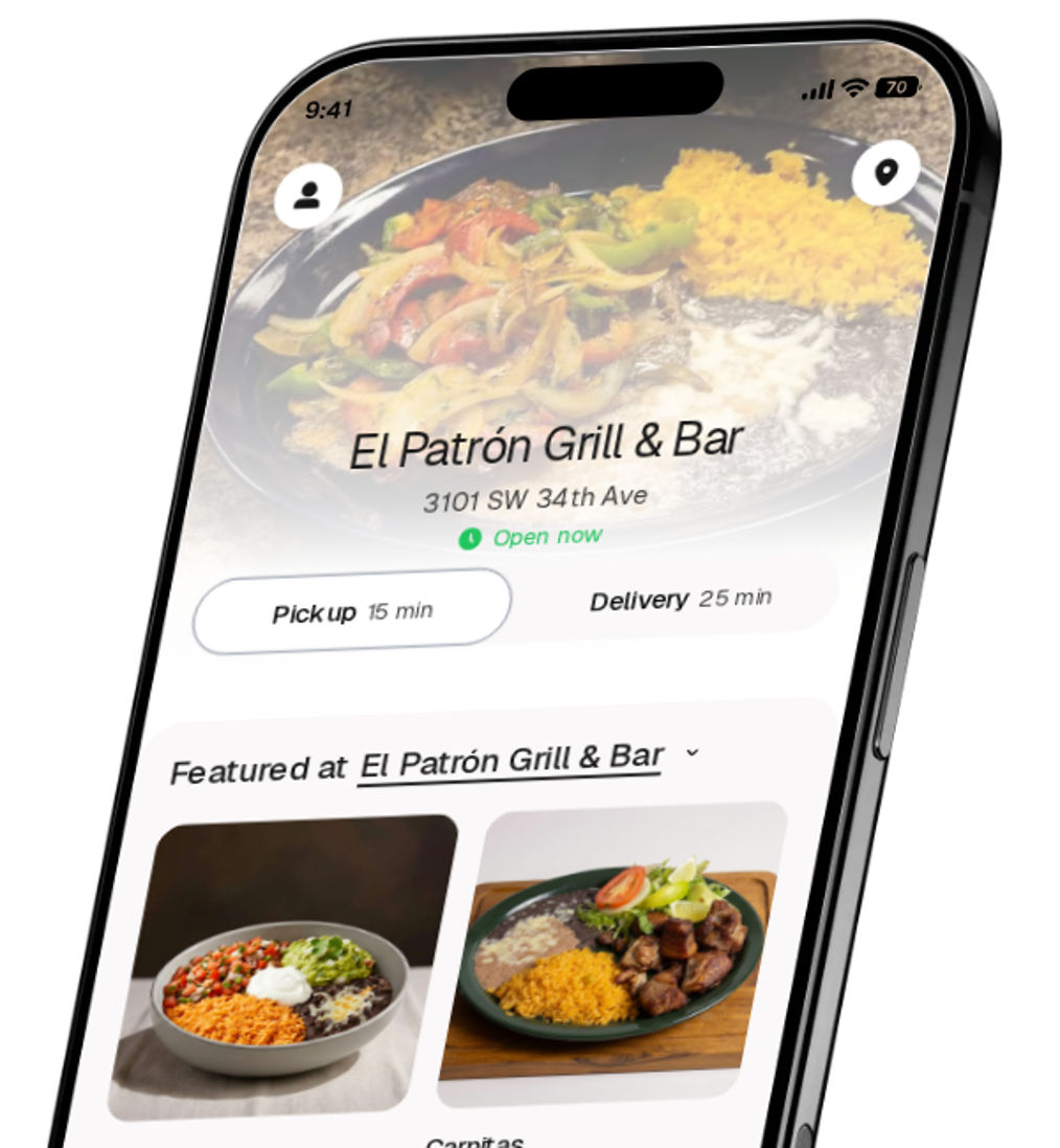 El Patrón Grill & Bar app preview