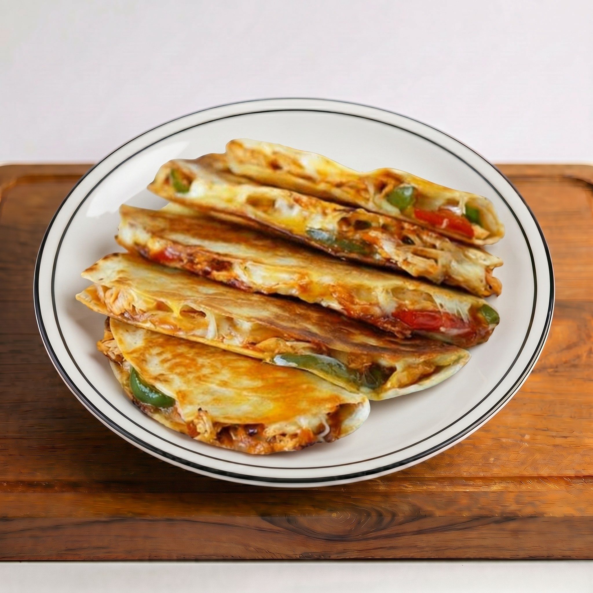 Quesadilla de Carne o Pollo Deshebrado.