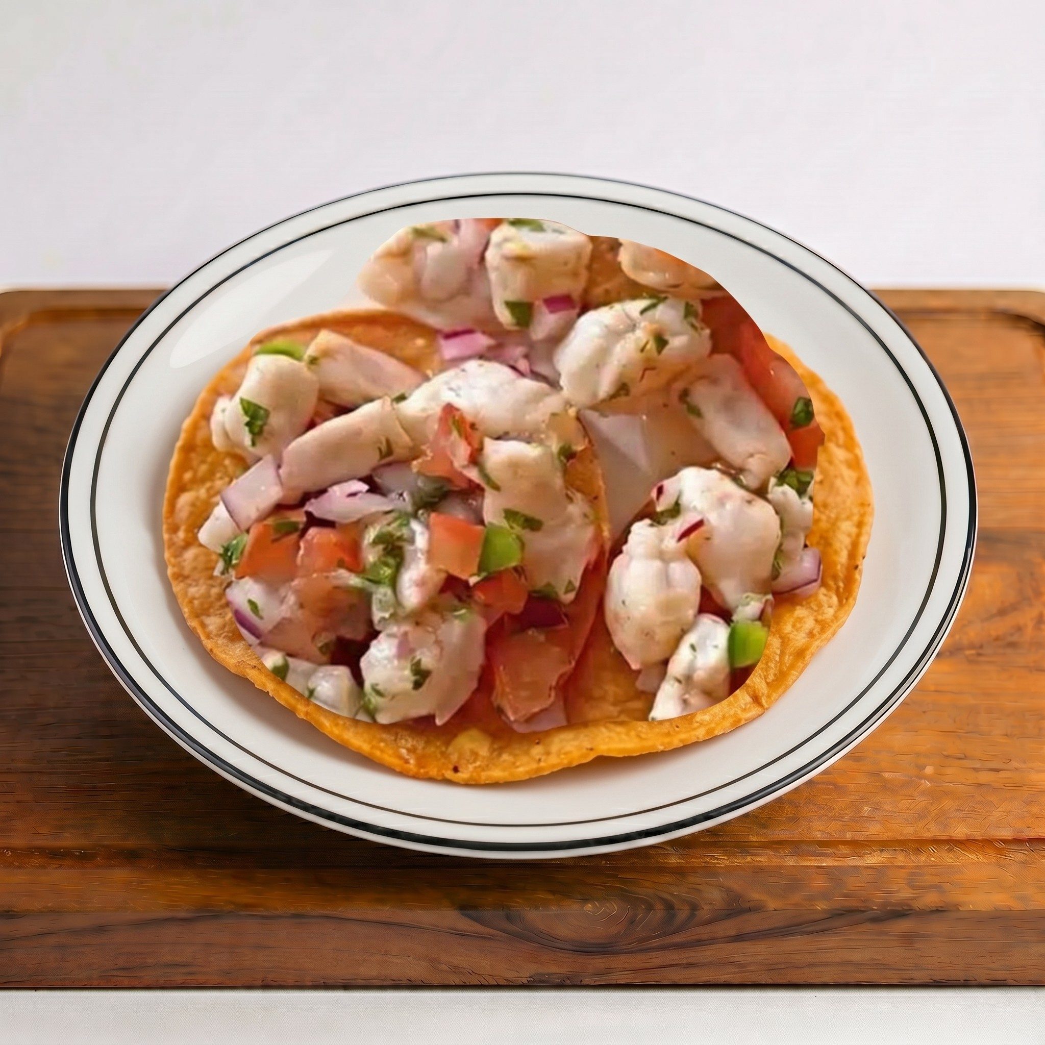 Tostada de Ceviche.